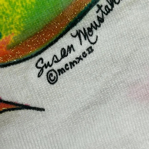 Vintage 1992 Pina Colada Susan Moustaki Fish Casual Resort Beach Dress As Found - Picture 6 of 10